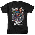 Batman Death By Love Mens T Shirt Black Officially Licensed