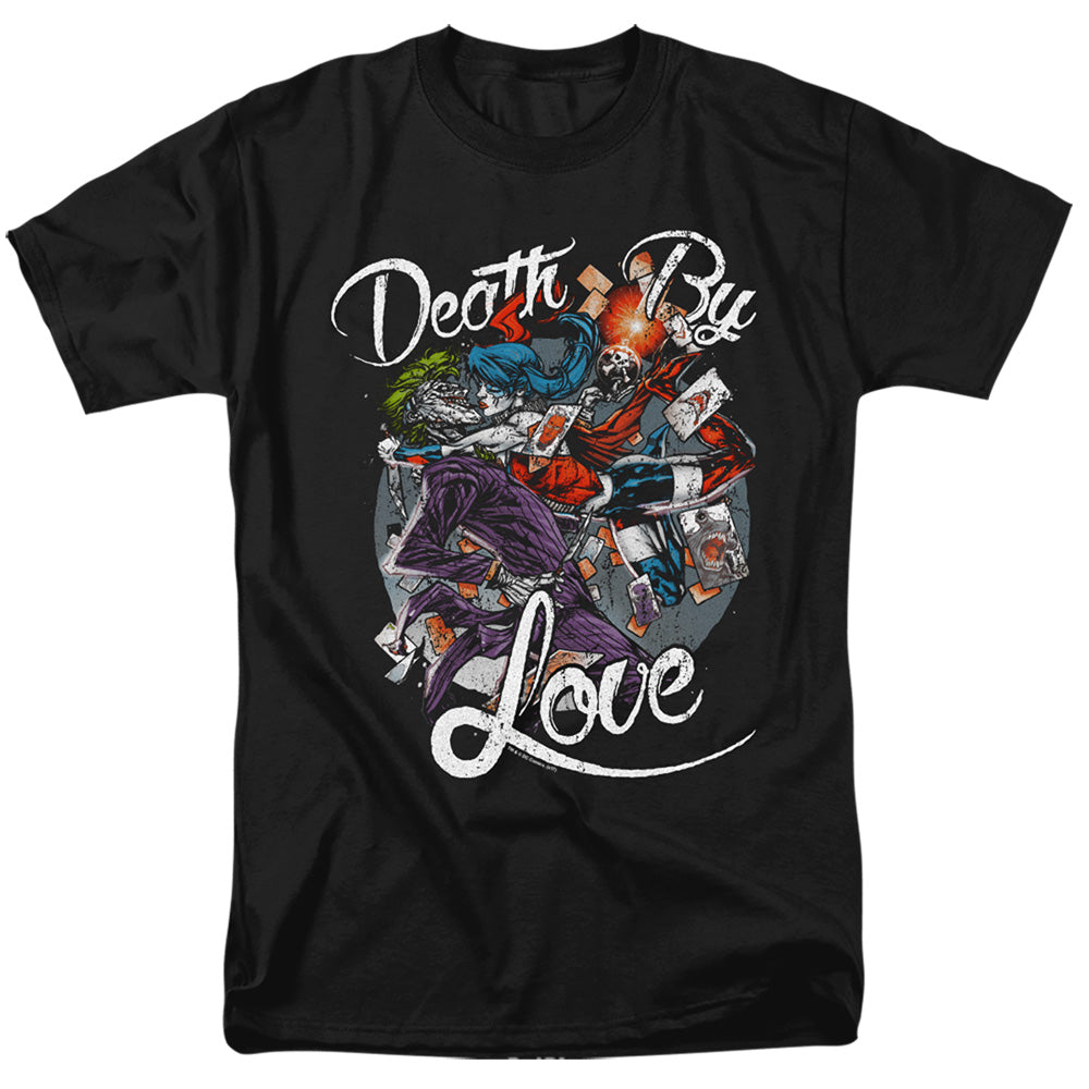 Batman Death By Love Mens T Shirt Black Officially Licensed
