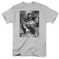 Batman Fighting The Storm Mens T Shirt Silver Officially Licensed