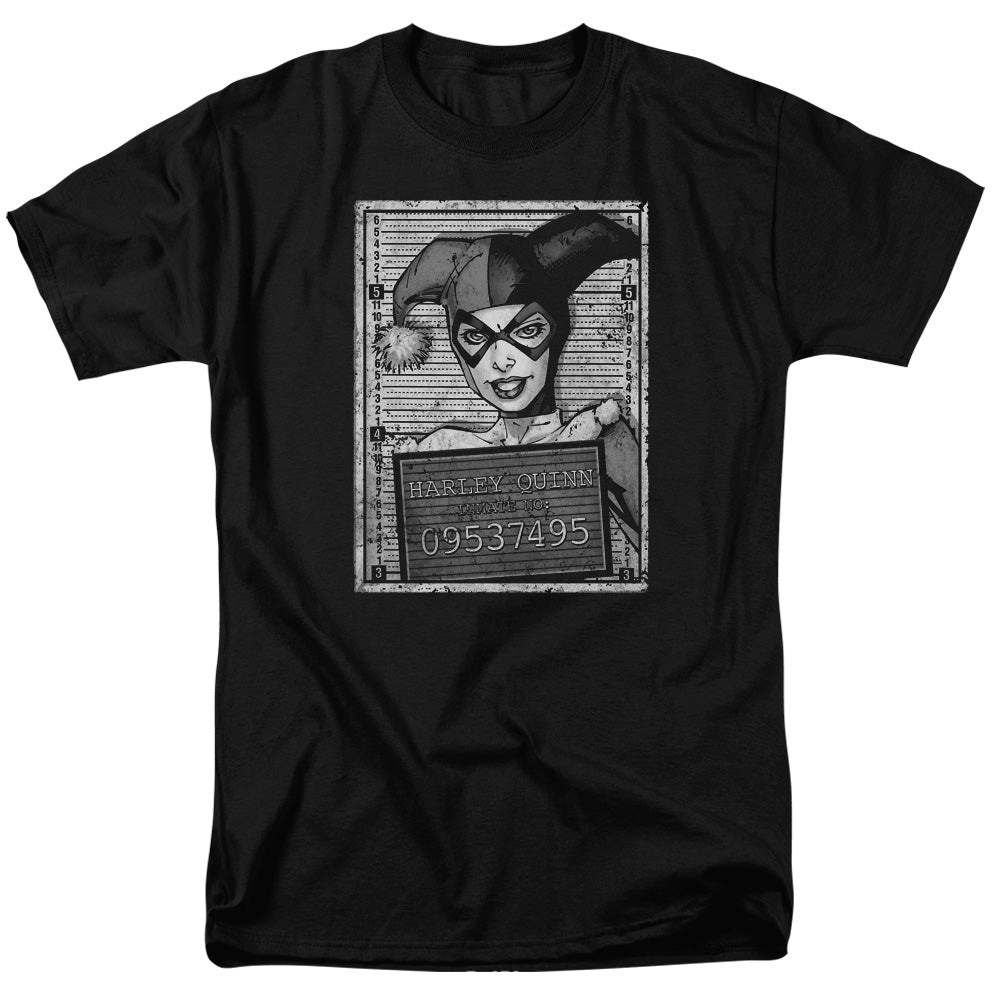 Batman Harley Inmate Mens T Shirt Black Officially Licensed