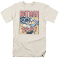 Batman Bat Zap Mens T Shirt Cream Officially Licensed