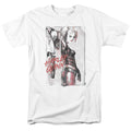 Batman Ink Wash Harley Mens T Shirt White Officially Licensed