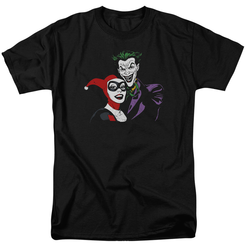 Batman Joker & Harley Mens T Shirt Black Officially Licensed