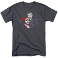 Batman Joker & Harley Mens T Shirt Charcoal Officially Licensed