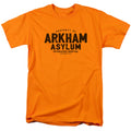 Batman Arkham Asylum Mens T Shirt Orange Officially Licensed
