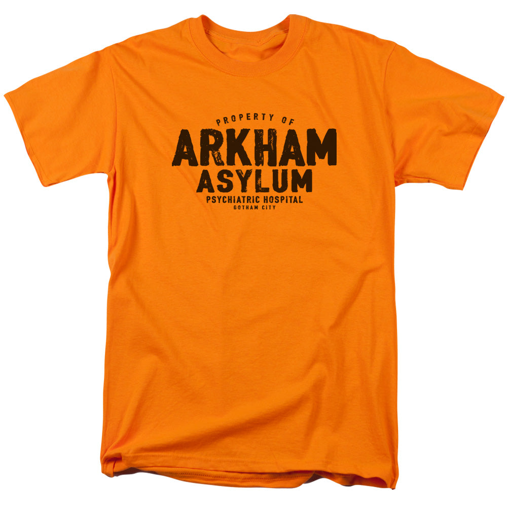 Batman Arkham Asylum Mens T Shirt Orange Officially Licensed