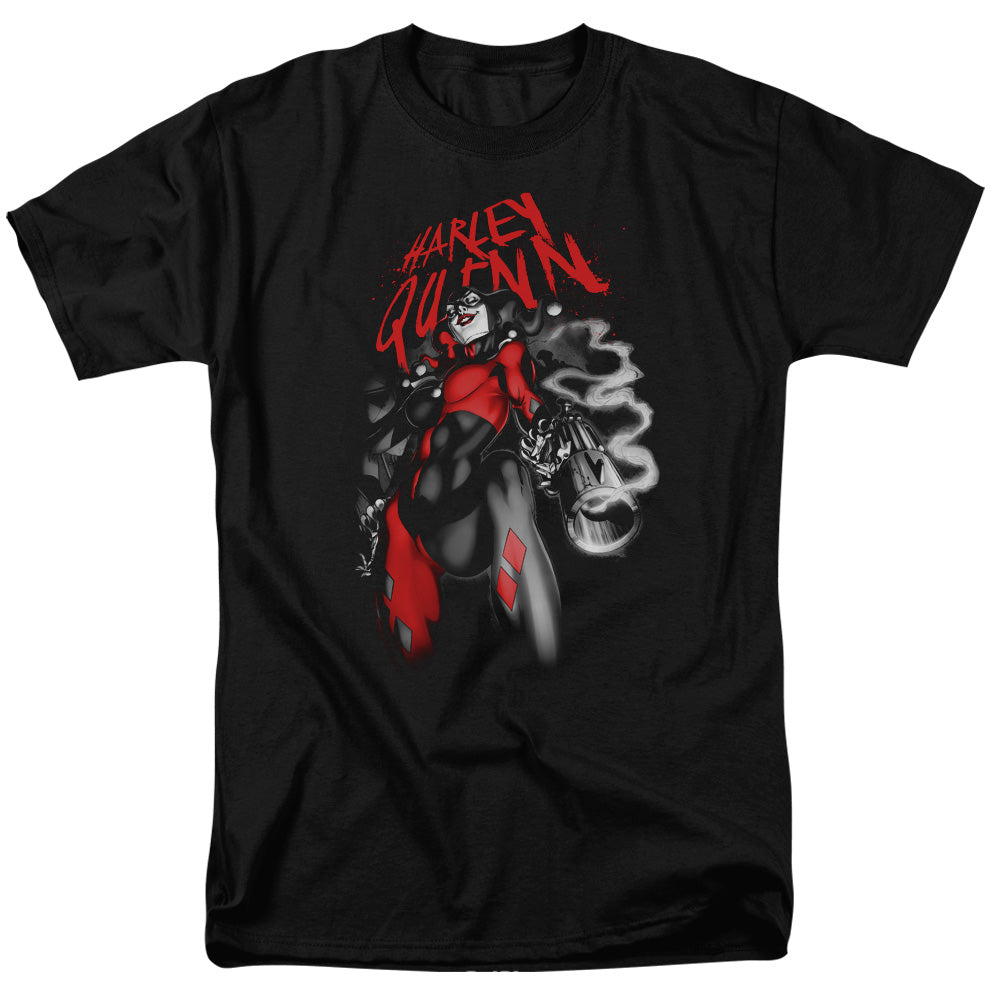 Batman Down The Barrel Mens T Shirt Black Officially Licensed