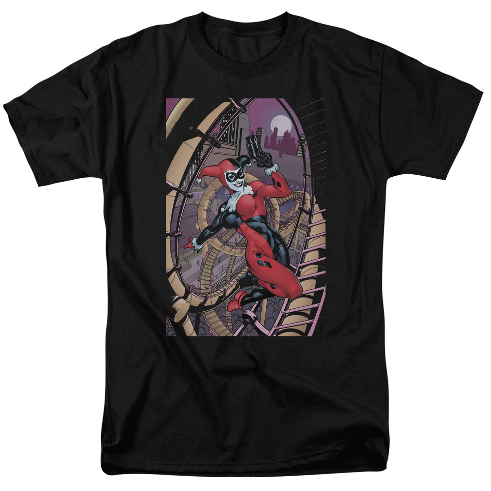 Batman Harley First Mens T Shirt Black Officially Licensed