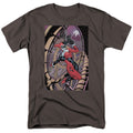Batman Harley First Mens T Shirt Charcoal Officially Licensed