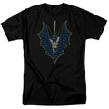Batman Bat Fill Mens T Shirt Black Officially Licensed