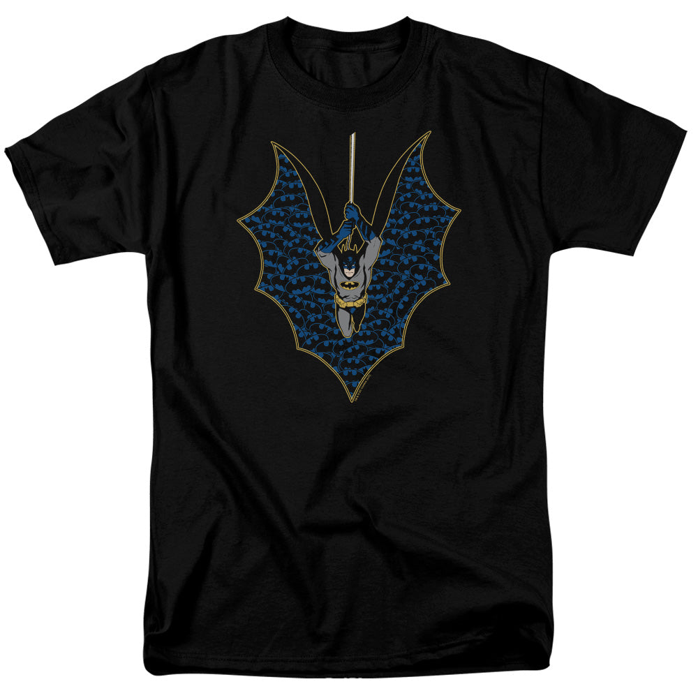 Batman Bat Fill Mens T Shirt Black Officially Licensed