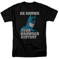 Batman Batman Knows Mens T Shirt Black Officially Licensed