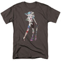 Batman Scene Inside Mens T Shirt Charcoal Officially Licensed