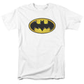 Batman Airbrush Bat Symbol Mens T Shirt White Officially Licensed
