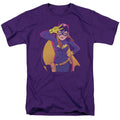 Batman Batgirl Moves Mens T Shirt Purple Officially Licensed