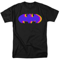 Batman Tri Colored Symbol Mens T Shirt Black Officially Licensed