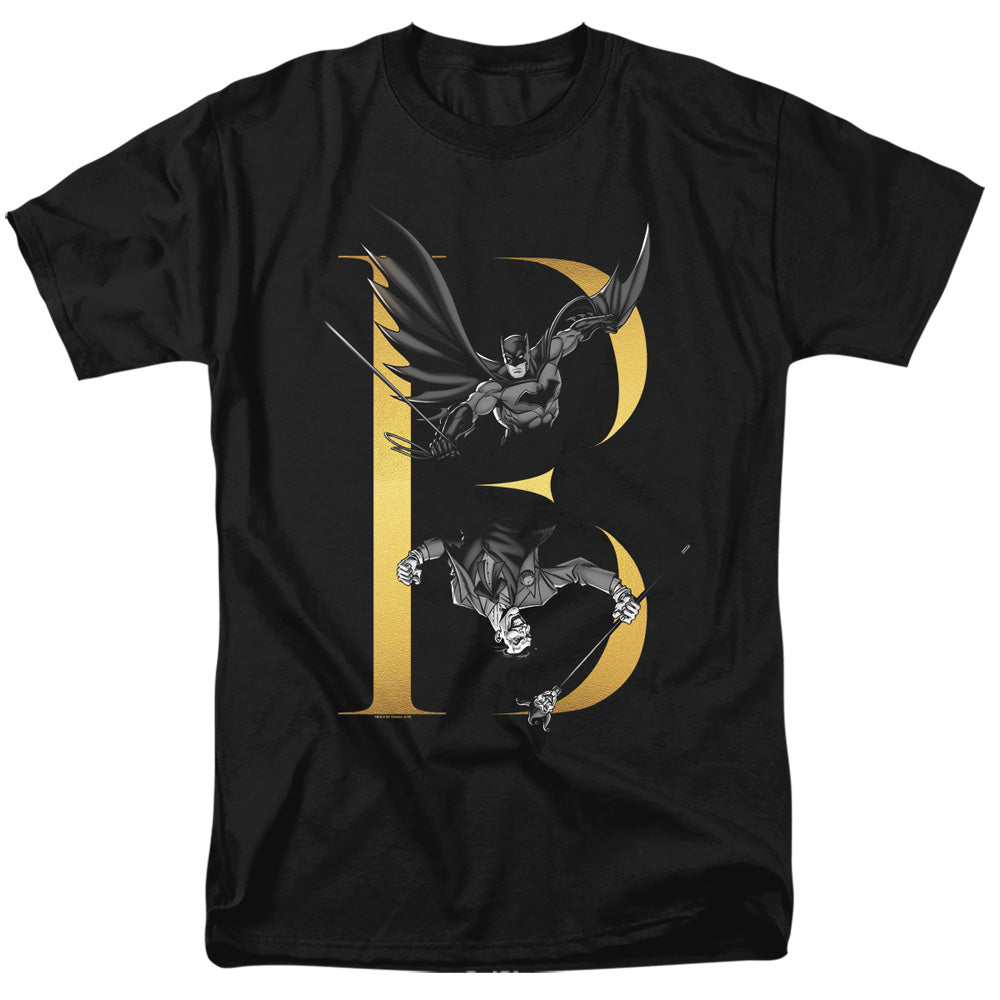 Batman B Mens T Shirt Black Officially Licensed