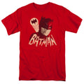 Batman Classic Tv Bat Signal Mens T Shirt Red Officially Licensed