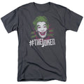 Batman Classic Tv #Joker Mens T Shirt Charcoal Officially Licensed
