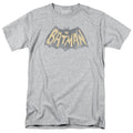 Batman Classic Tv Show Logo Mens T Shirt Athletic Heather Officially Licensed
