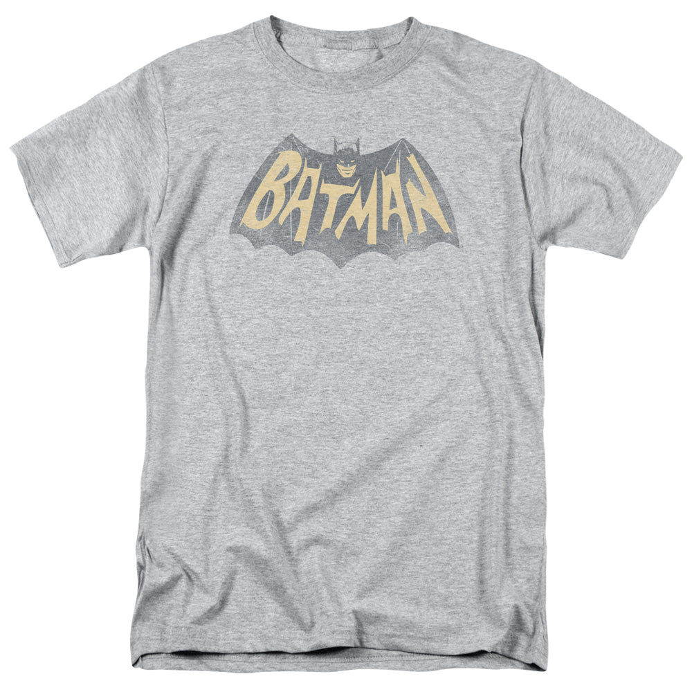 Batman Classic Tv Show Logo Mens T Shirt Athletic Heather Officially Licensed