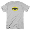 Batman Classic Tv Chest Logo Mens T Shirt Silver Officially Licensed
