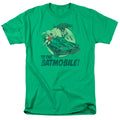 Batman Classic Tv To The Batmobile Mens T Shirt Kelly Green Officially Licensed