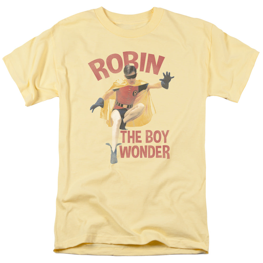 Batman Classic TV Boy Wonder Mens T Shirt Yellow Officially Licensed