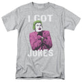 Batman Classic Tv Got Jokes Mens T Shirt Athletic Heather Officially Licensed