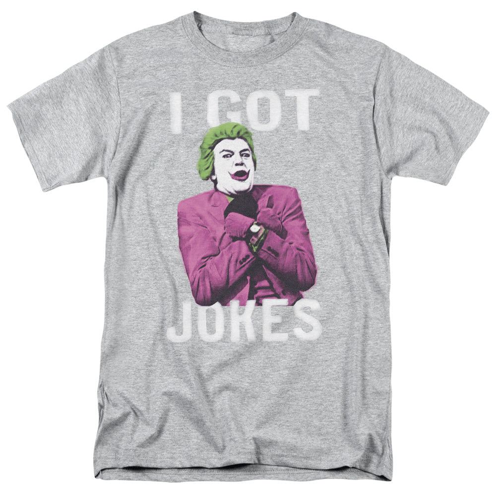Batman Classic Tv Got Jokes Mens T Shirt Athletic Heather Officially Licensed