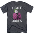 Batman Classic Tv Got Jokes Mens T Shirt Charcoal Officially Licensed
