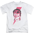 David Bowie Aladdin Sane Juvenile Kids Youth T Shirt White