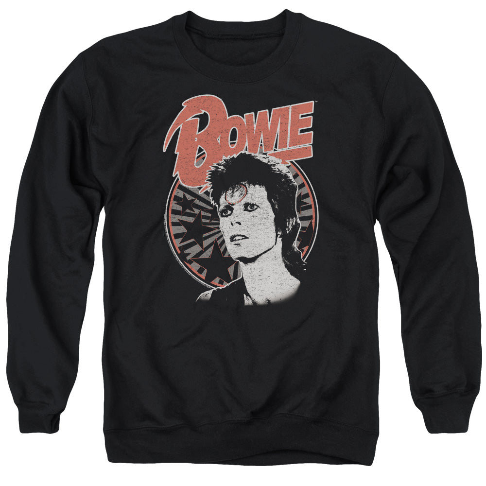 David Bowie Space Oddity Mens Crewneck Sweatshirt Black Officially Licensed