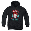 David Bowie Ziggy Heads Kids Youth Hoodie Black
