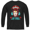 David Bowie Ziggy Heads Long Sleeve Kids Youth T Shirt Black