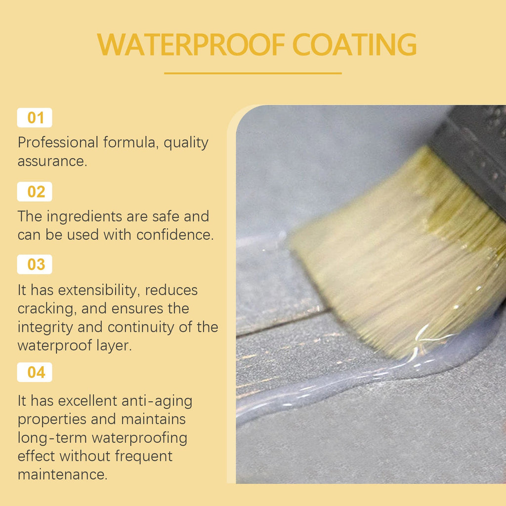 Transparent Waterproof Glue Waterproof Paint Glue Tile Wall Tile Leak Repair Material Transparent Glue