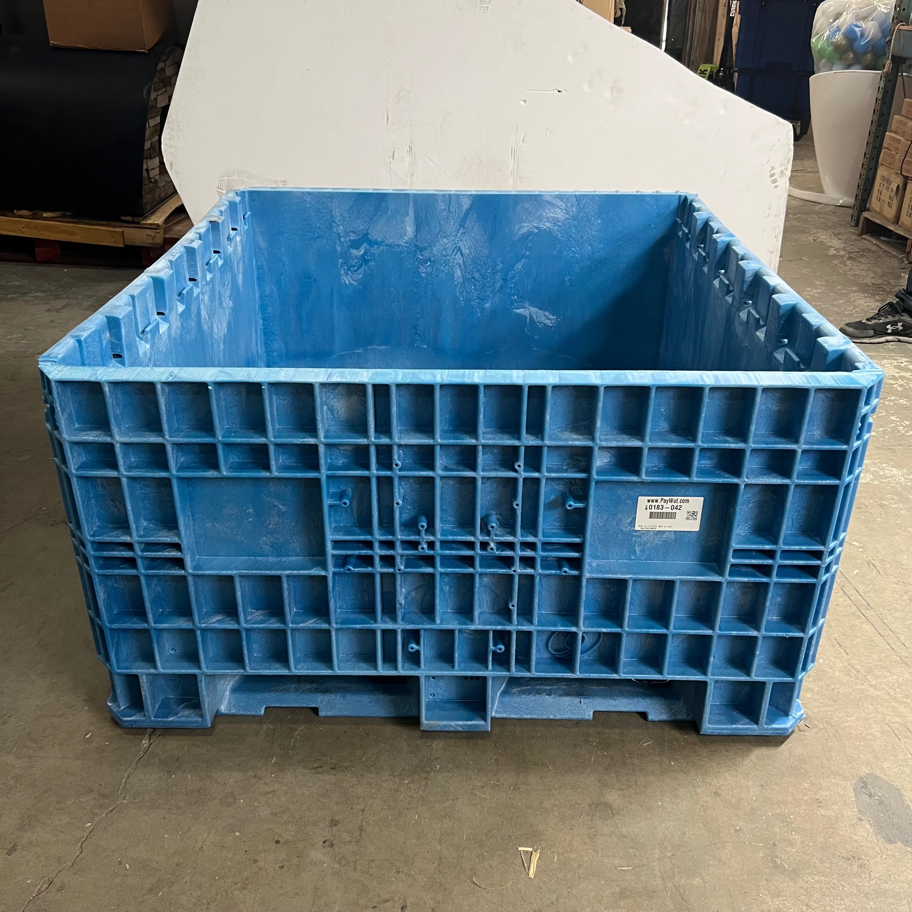 ZA@ ORBIS BULKPAK HDR Bulk Pallet Container Blue  HDRS4845-24-6 & DKBLUFXD WALL