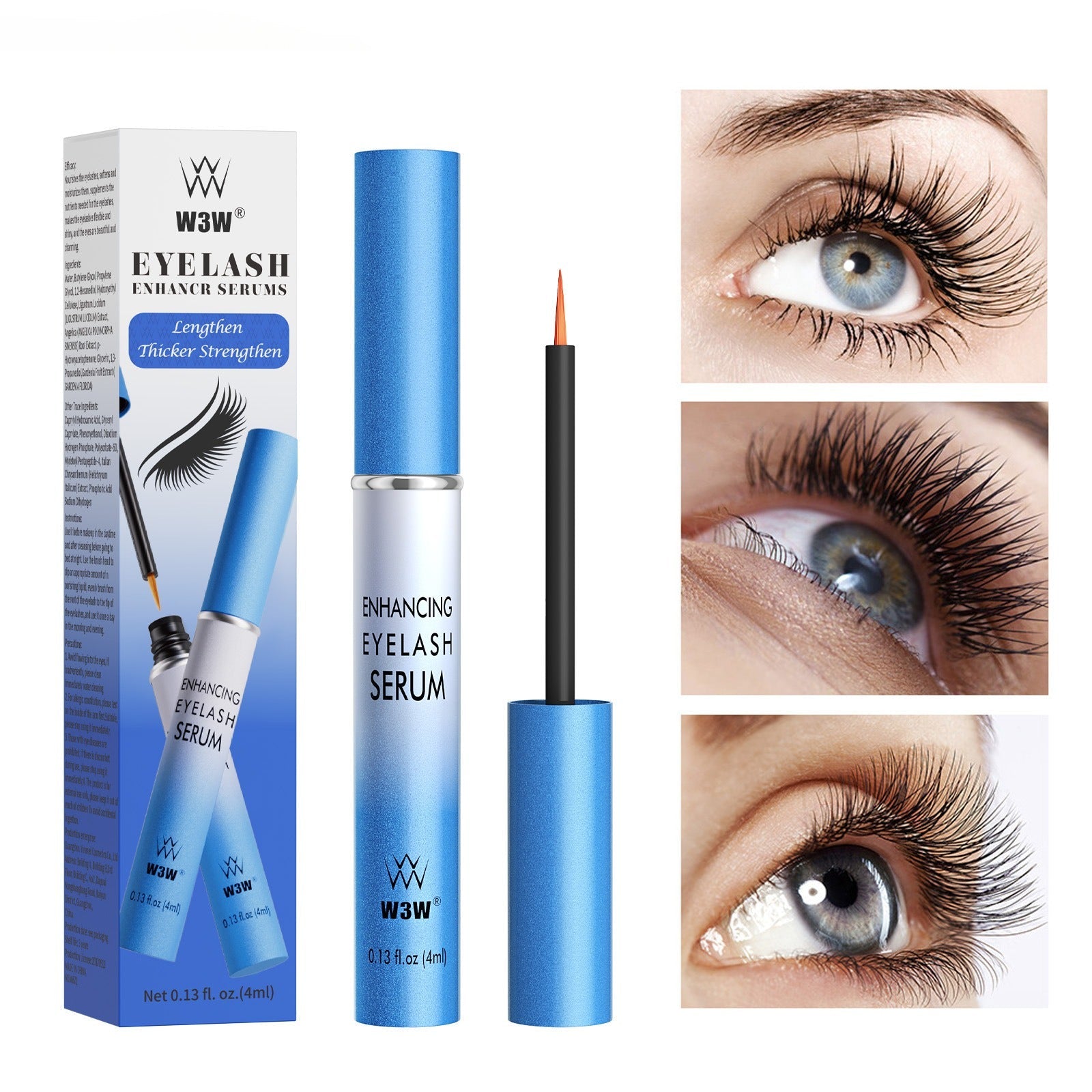 W3W Eyelash serum black thick Eyelash serum long curling