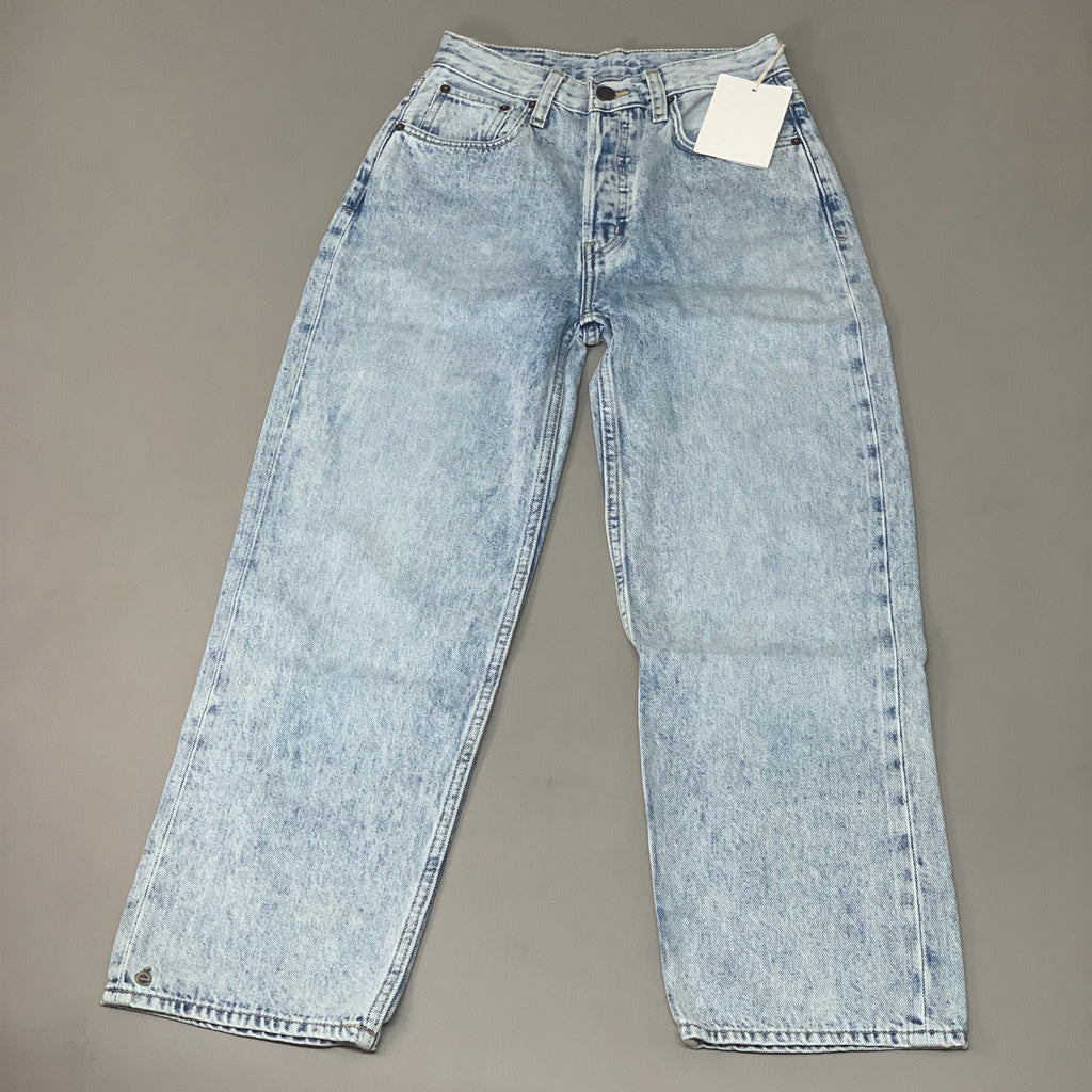 ETICA Tyler Vintage Straight Crop Jeans Pebble Beach Size 24 EW182114A
