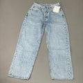 ETICA Tyler Vintage Straight Crop Jeans Pebble Beach Size 24 EW182114A
