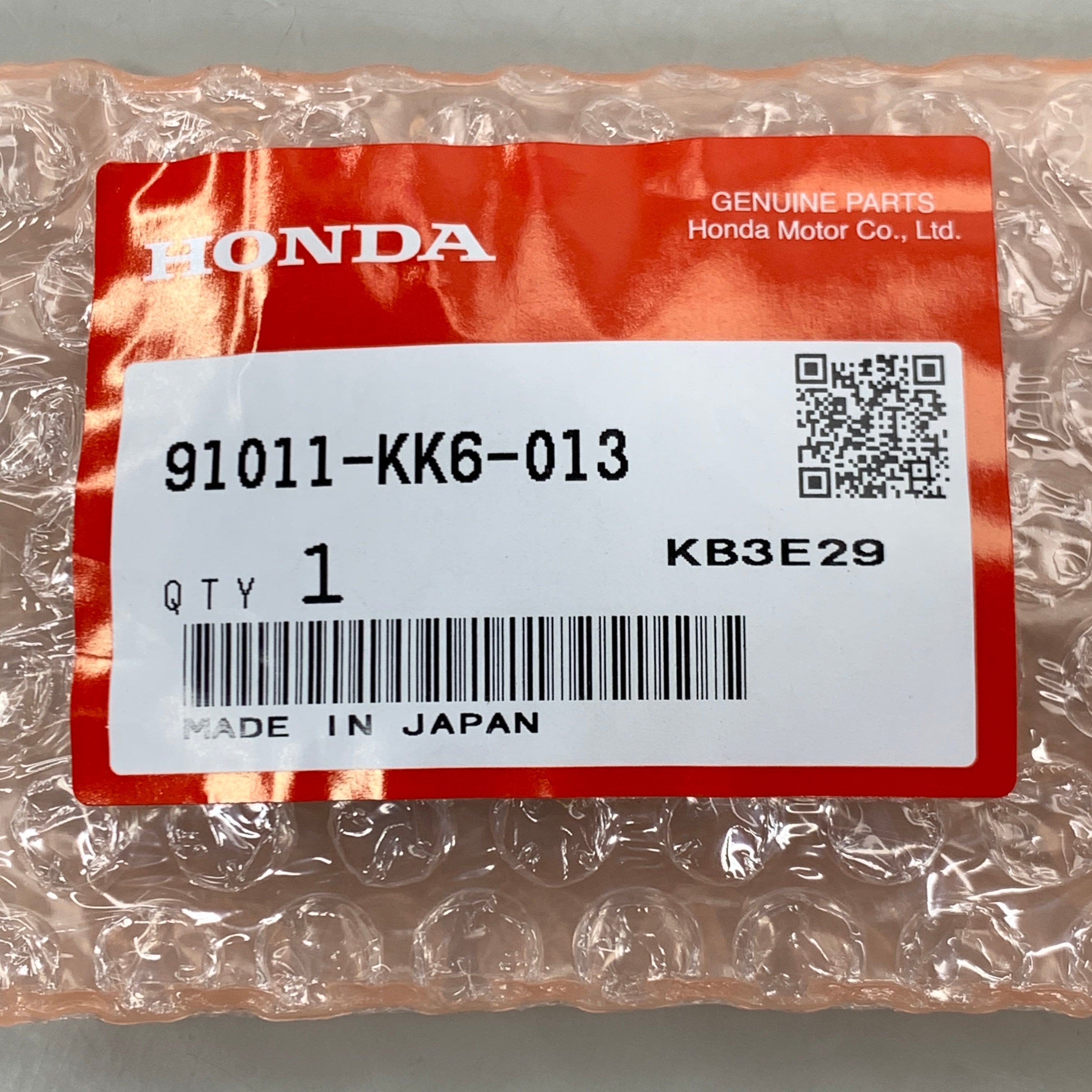 HONDA Radial Ball Bearing KB3E29 91011-KK6-013 OEM