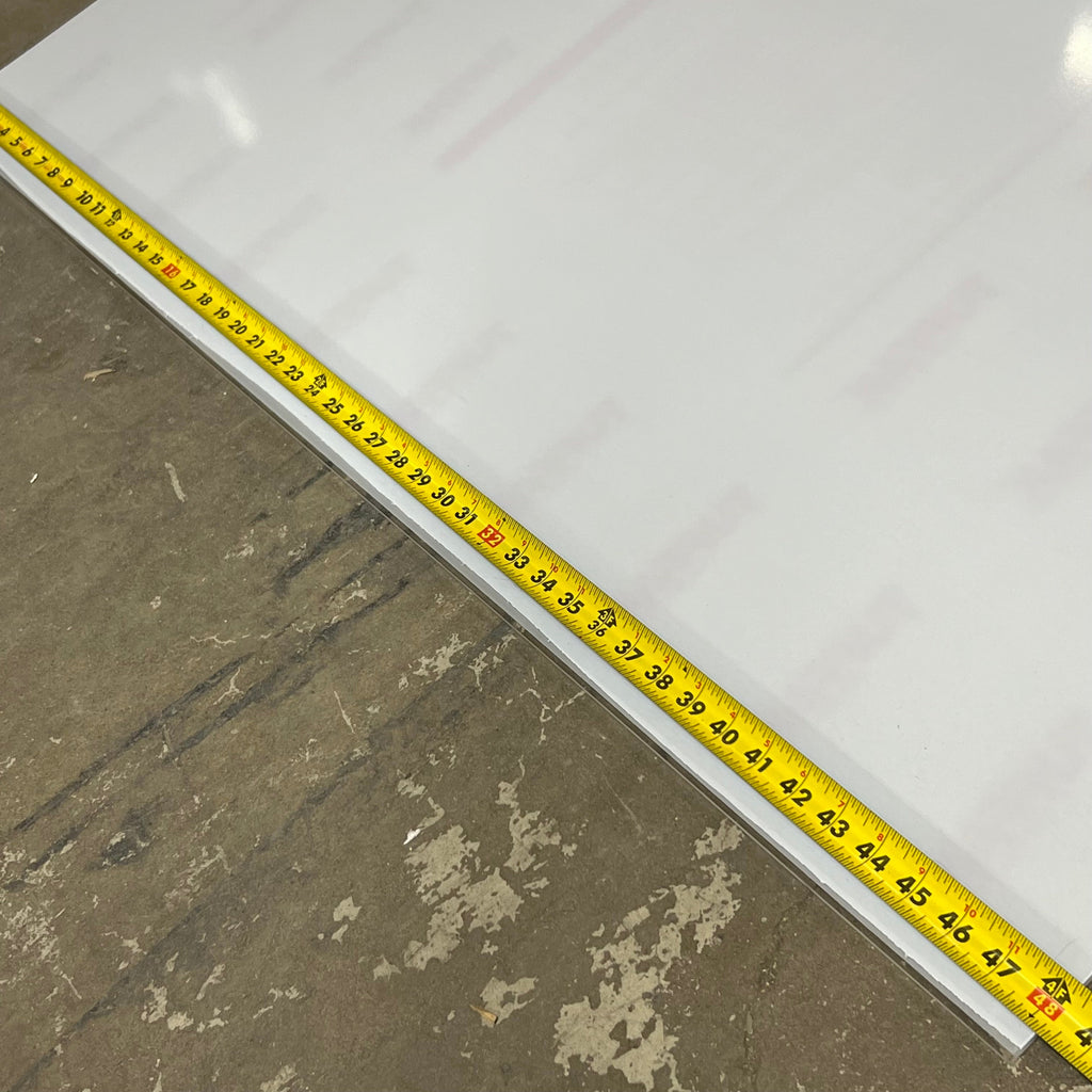 TUFFAK Clear Plastic Polycarbonate Sheet 96"x48"x1/4" (w/ White Peel-off Film)