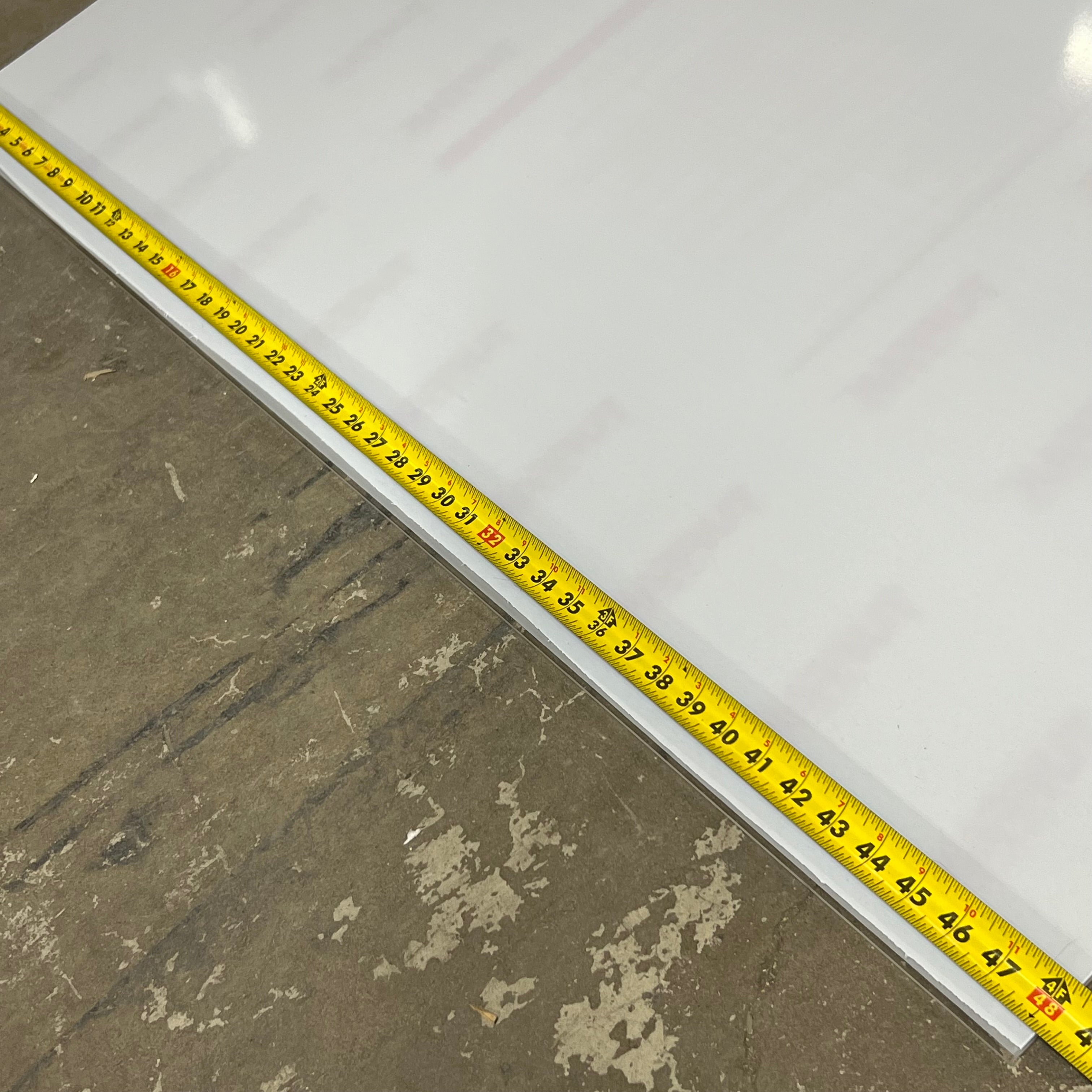 TUFFAK Clear Plastic Polycarbonate Sheet 96"x48"x1/4" (w/ White Peel-off Film)