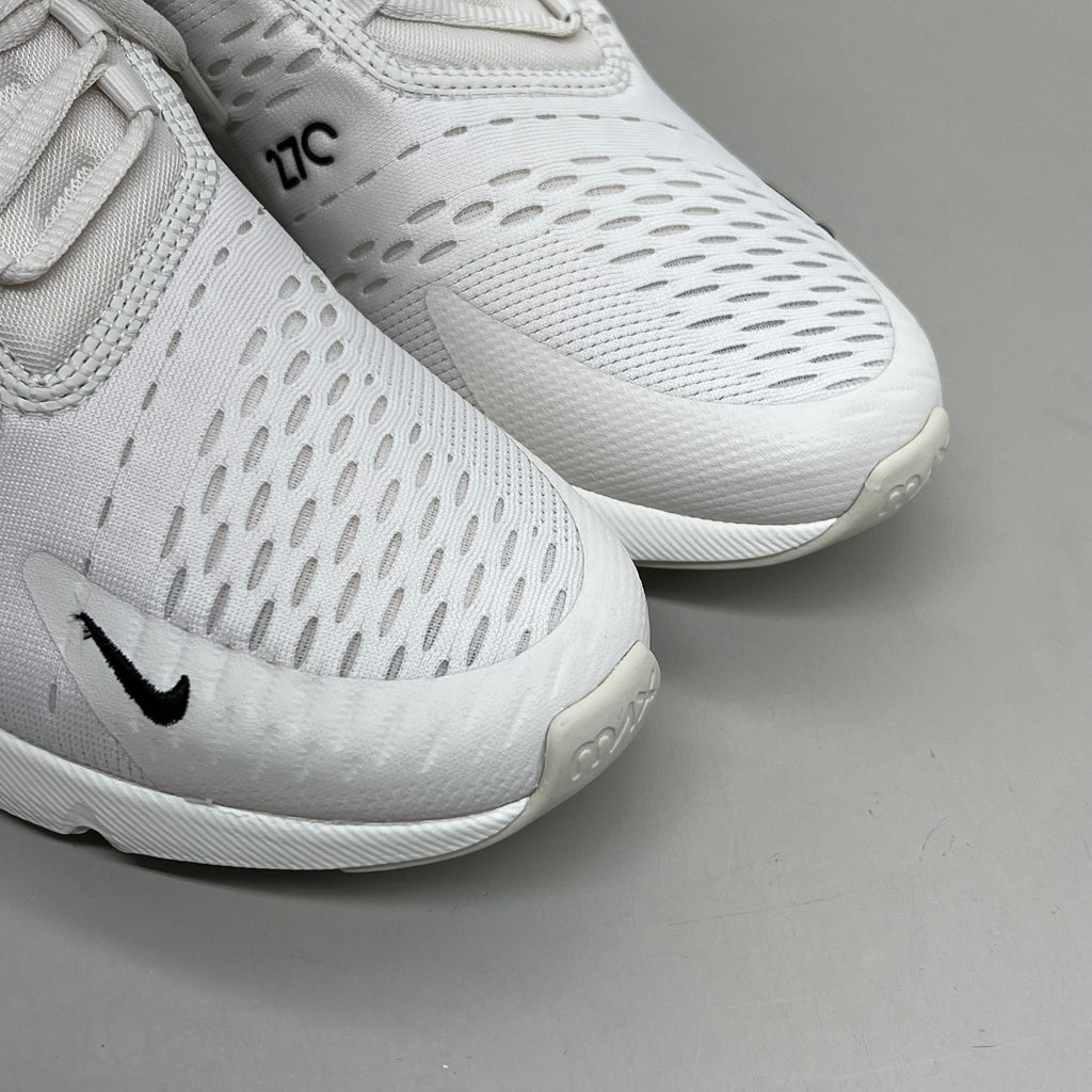 NIKE W Air Max 270 Foam Insole Mesh Sneakers Women's Sz 8 White Gold DZ77736 001