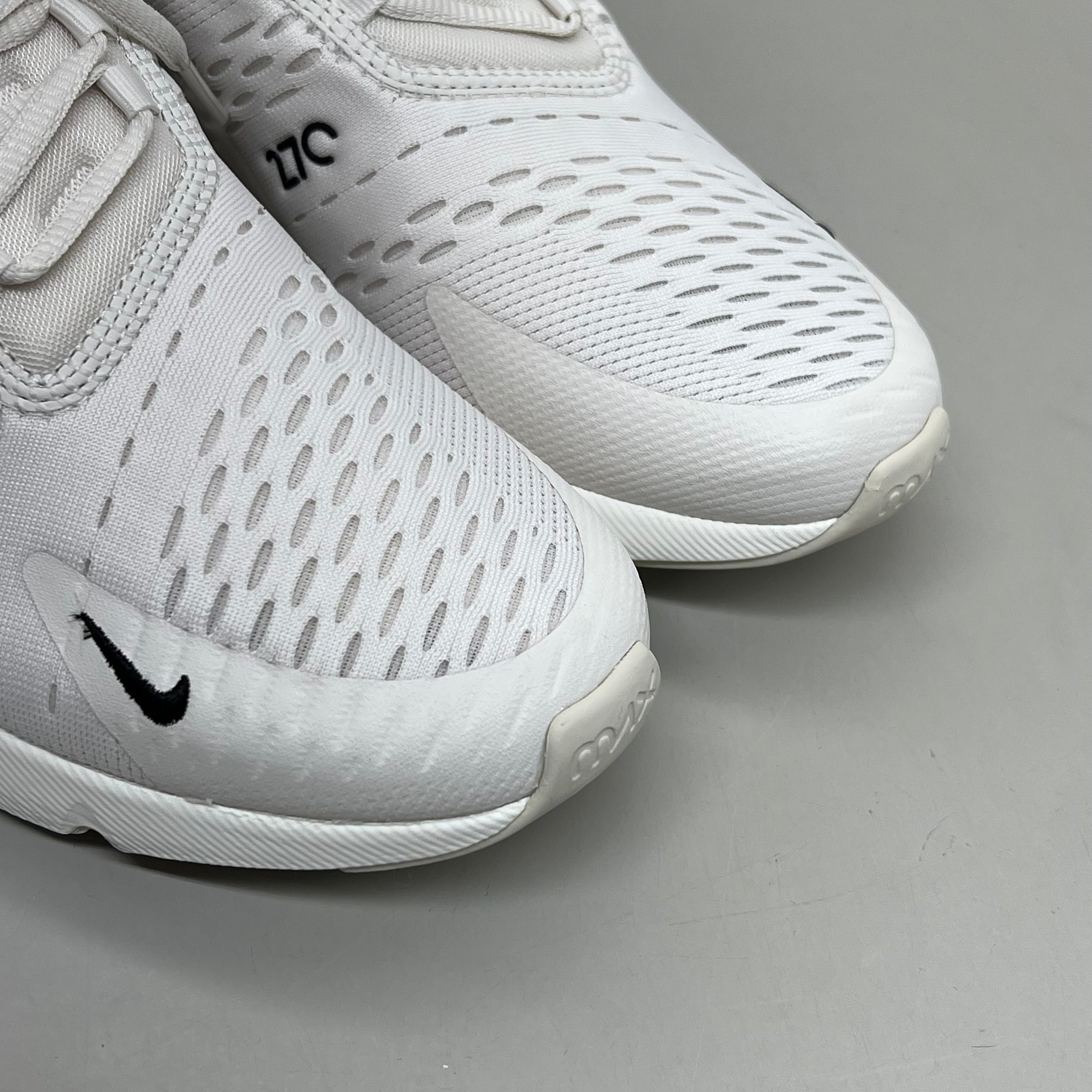 NIKE W Air Max 270 Mesh Sneakers Women's Sz 8 White Gold DZ77736 001 New Other