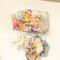 Hair accessory storage box children's non perforated headband hair hoop wall hanging