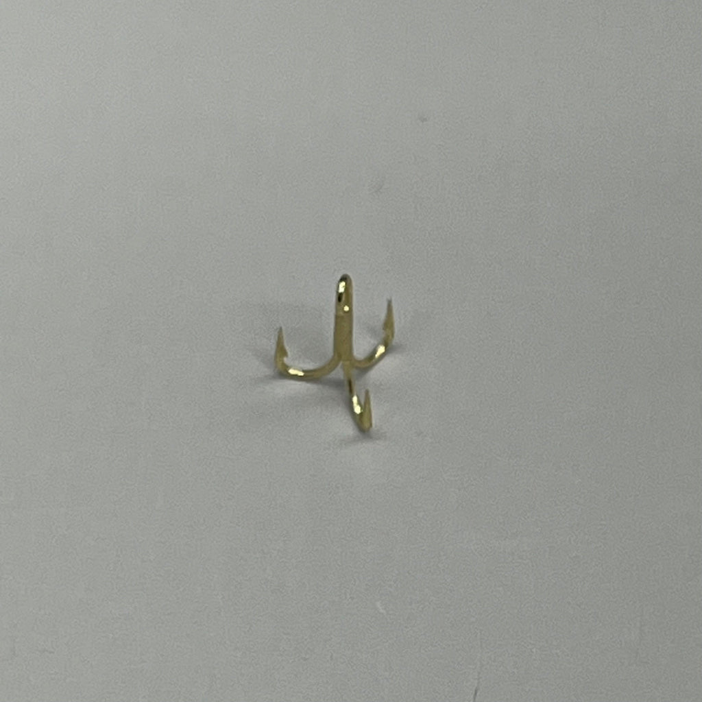 EAGLE CLAW (5 PACK) 2X Treble Hook Triple 2X Lure Repla Gold #16 20pc 376TS-16