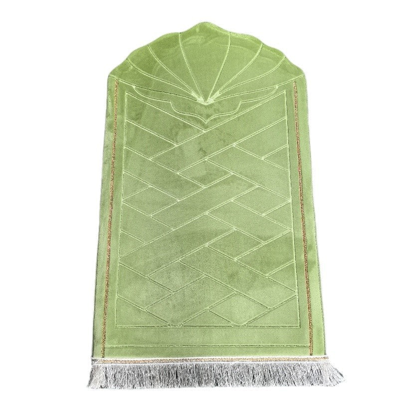 Shell shaped solid color carpet irregular flannel sponge thickened short flannel embossed portable floor mat