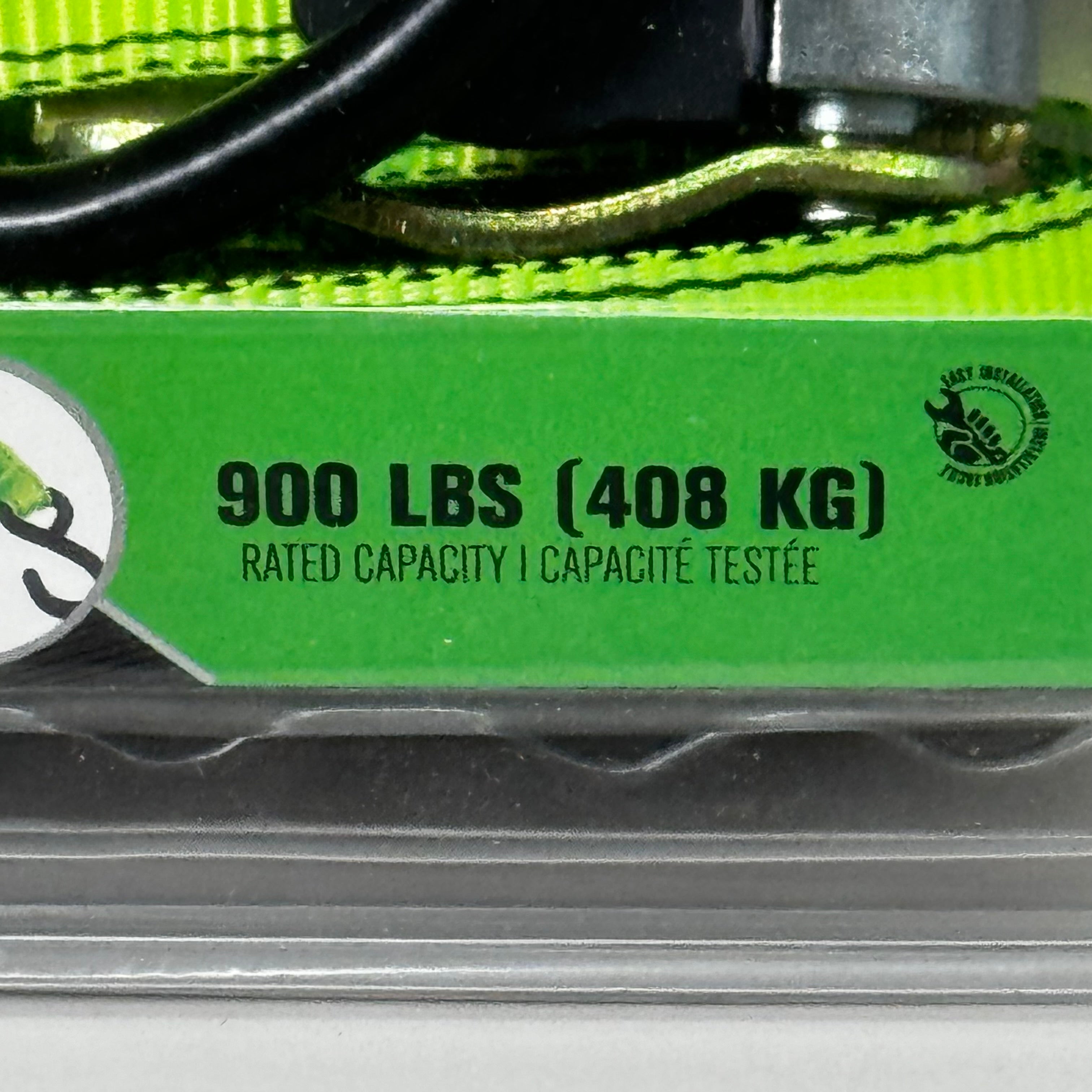 STINSON Universal Tie-Down 900lbs Capacity Weight 1" x 10' Green 406270