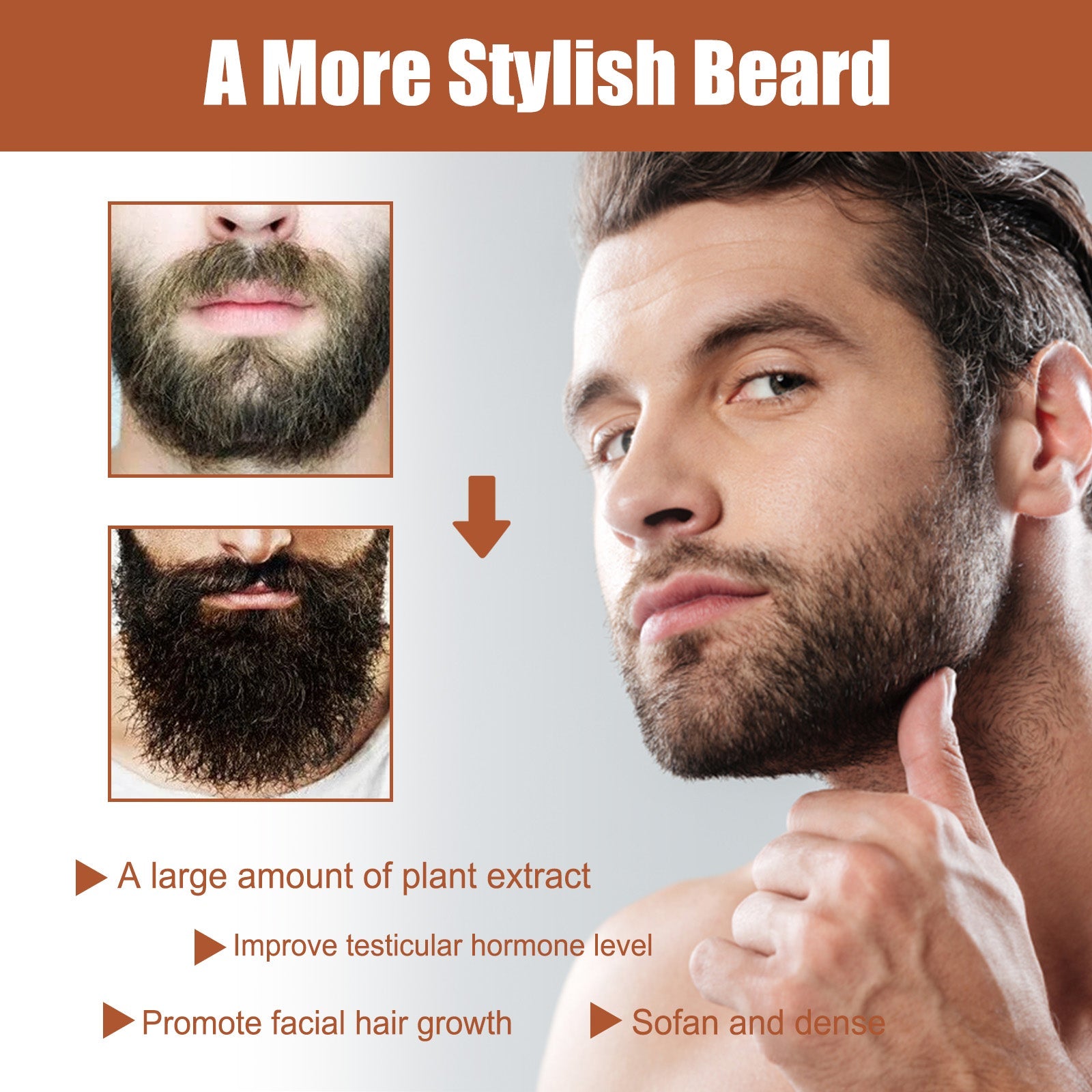 Facial Hair Conditioner, Nourishing And Strengthening Facial Hair Conditioner For Men